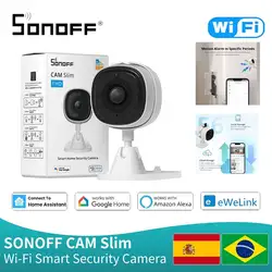 SONOFF WiFi Wireless IP Security Camera Cloud Storage CAM Slim Two-Way Audio Motion Detection IR Night Vision Security Camera