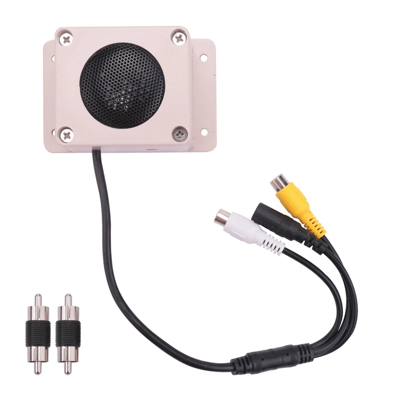 

Microphone Speaker Device For Security Camera Outdoor Waterproof For IP Camera Audio Recording Two Way Radio Interphone