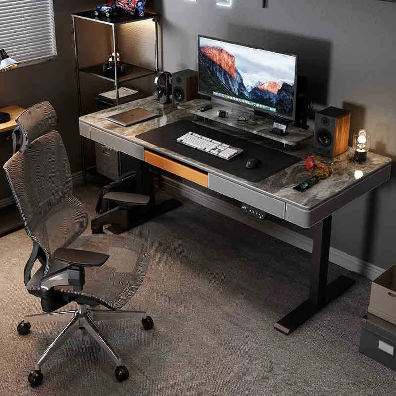 

Dual motor rock slab electric lifting desk workbench computer desk
