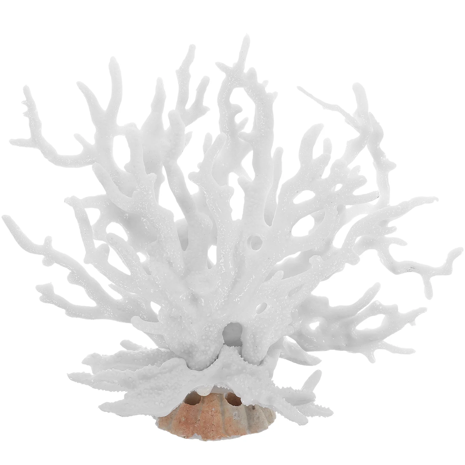 

Artificial Coral Reef Decor Resin Fish Tank naments Compact Lightweight Desktop Aquarium Plant Accessories Realistic Home Office