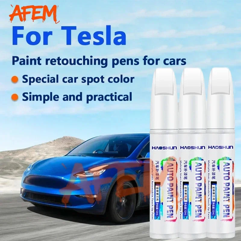 Car Paint Repair Pen Car Touch Up Pen Black White Wheel Paint Repair Agent Paint Repair For 2012-2025 Tesla Model 3 Y X S