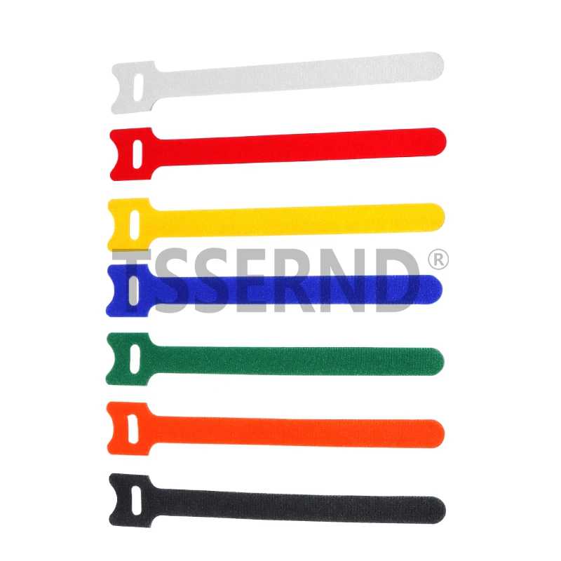 50pcs Reusable Hook and Loop Cable Ties Fastening Straps Multi-Purpose Wire Organizers for Computer/TV/Electronic Devices