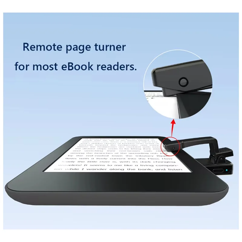 ABKI-Remote Control Page Turner Ring For Kindle Paperwhite Oasis, Bluetooth E-Reader Controller,Camera Shutter D07 Pro