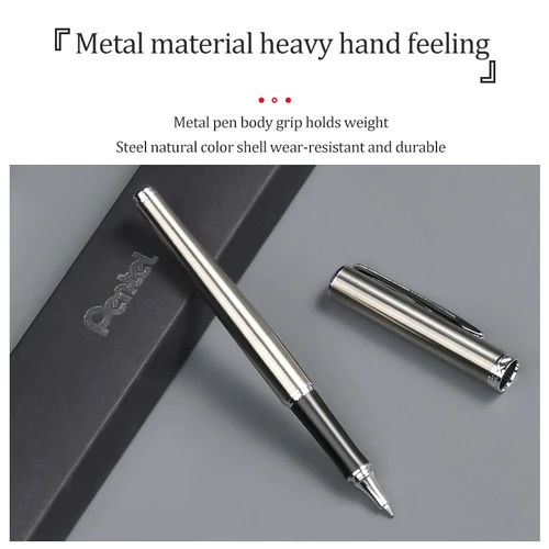 Imagen 2 del producto Pentel-Bolígrafo de Gel K600, secado rápido, barril de Metal de 0,7mm, centro de gravedad bajo, regalo de alta calidad, accesorios de oficina y negocios, papelería