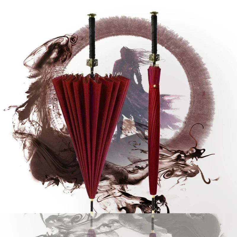 Katana Umbrella Automatic Samurai Big Children Children Umbrella Windproof Big Umbrella Paraguas Use Man Gift