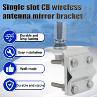 ABBREE Single slot CB Wireless Antenna Mirror Bracket Aluminum Corrosion-Resistant Suitable For Outdoor Antenna installation