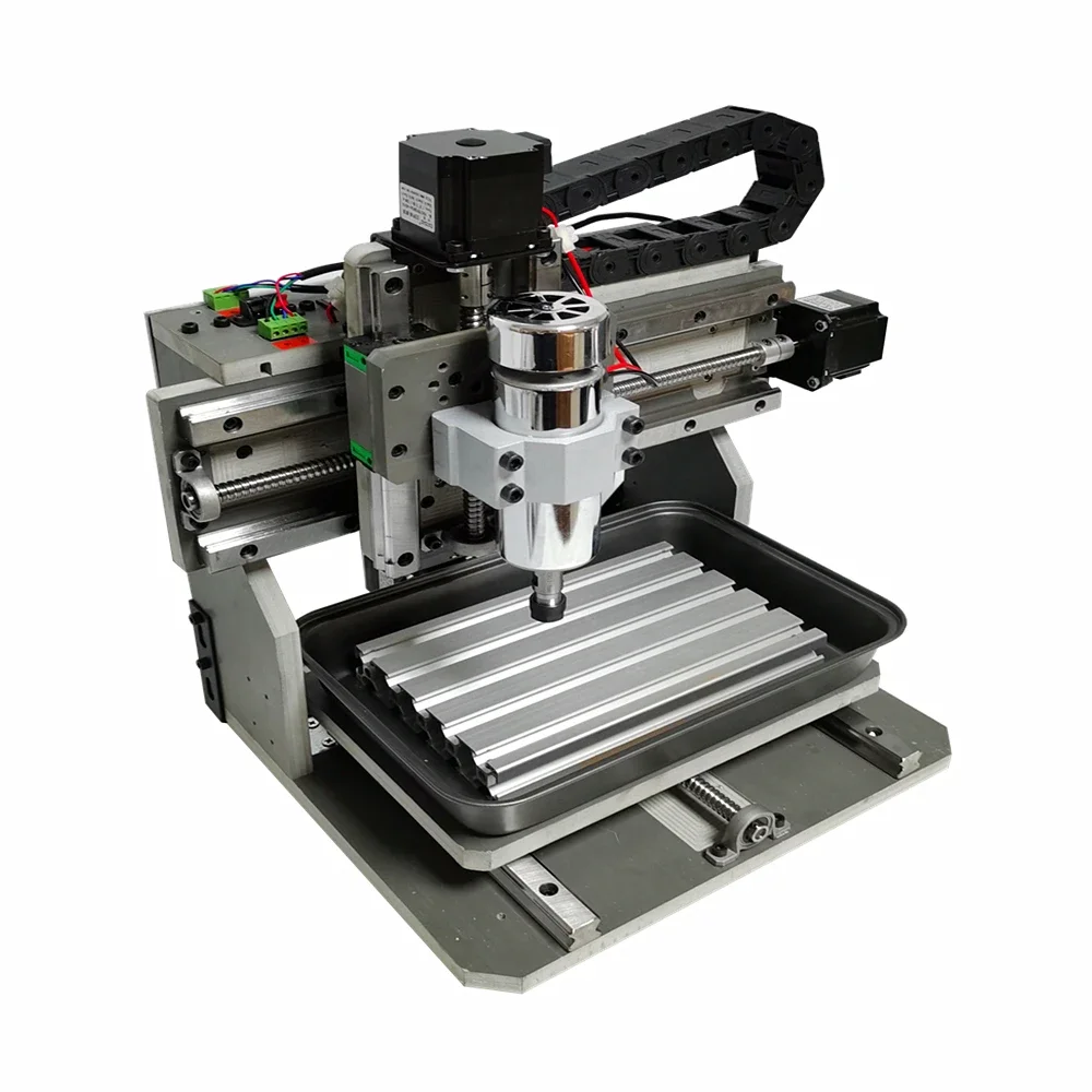 DIY CNC 3020F Square Rail Aluminum Frame 5axis 500W Spindle 300x200mm 4axis 3axis Wood Metal Engraving Milling Machine Kit