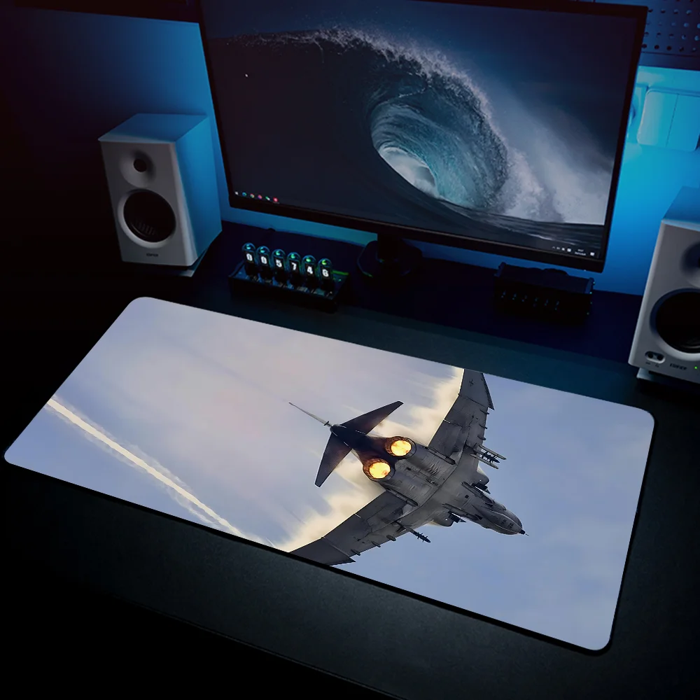 Cool Air Force Plane  Mousepad Mouse Mat Desk Mat With Pad Gaming Accessories Prime Gaming XXL Keyboard Pad