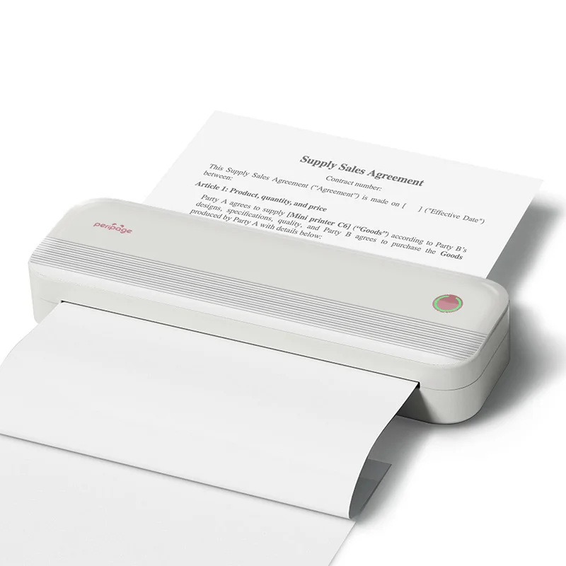 No Ink and Toner P40 Thermal Printer Protect Environment with 2 Paper Types or More Efficient for List/Bill/Notes/Image/Printing