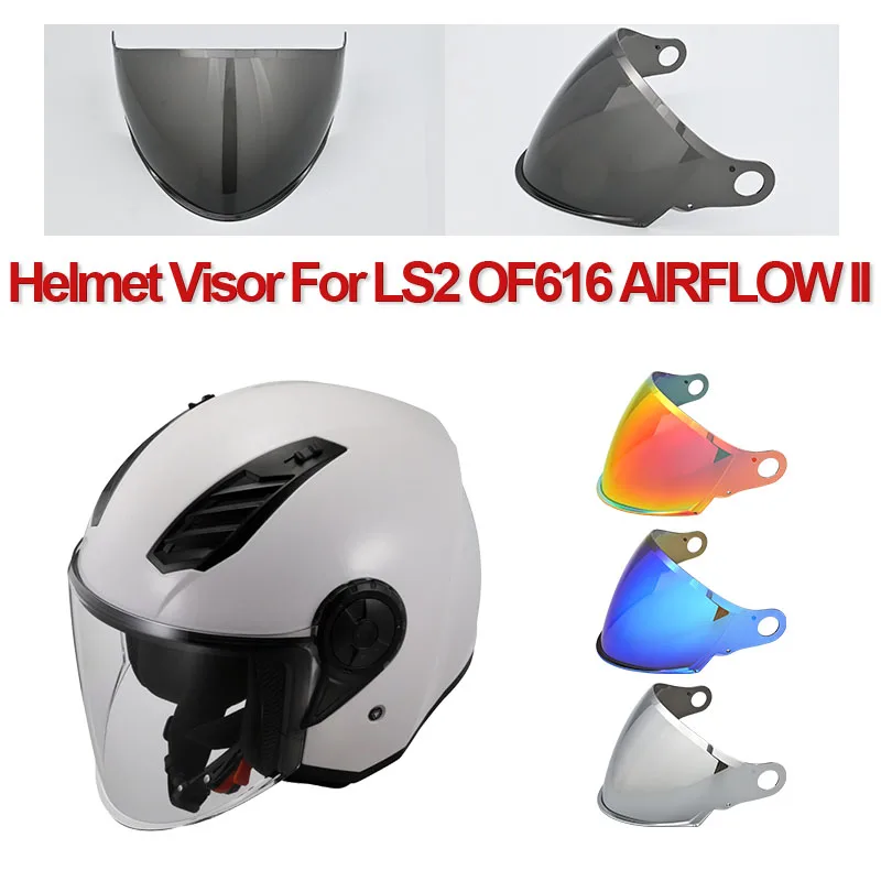 Motorcycle Helmet Visor Replacement For LS2 OF616 Airflow II Anti-Scratch UV Protection Wind Shield Lens cascos para accessory