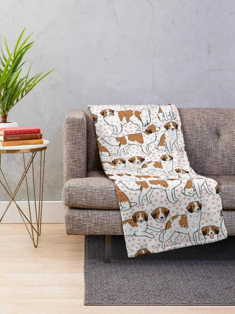 Kooiker dog cute pattern Throw coperta divano Throw flanella tessuto grandi letti decorativi coperte