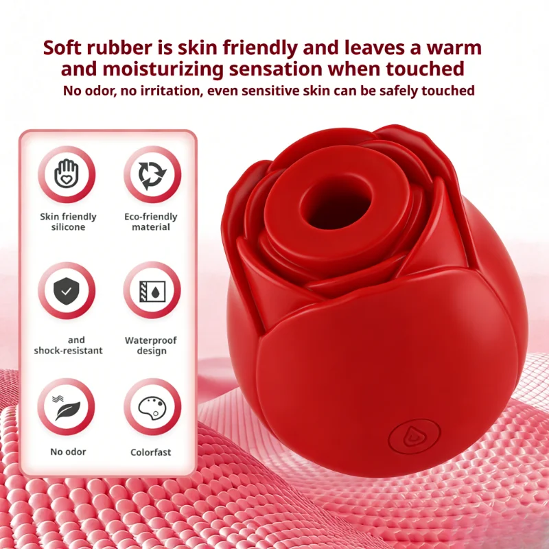 Vagina Sucking Vibrator for Women's Spring Rose Shape Intimate Good Nipple Sucker Oral Stimulation Sex Toy For Couple Games image 2