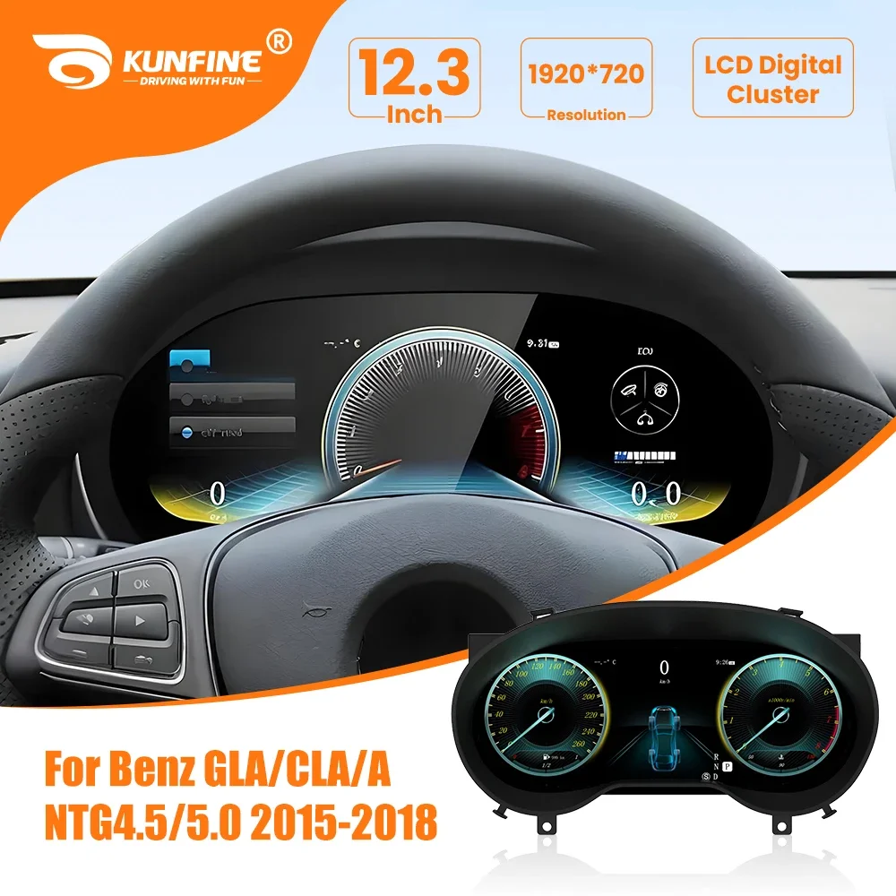 

LCD Digital Instrument Cluster For Benz GLA/CLA/A NTG4.5/5.0 2015-2018 Speedometer Virtual Instrument Panel Cockpit Dashboard