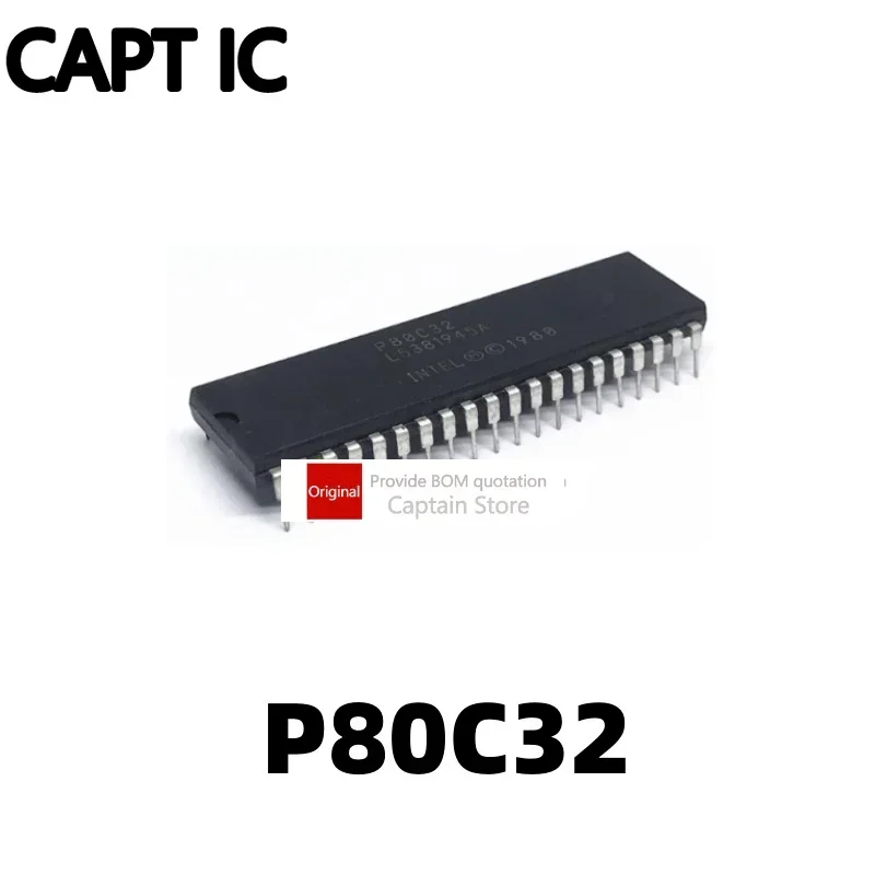 2PCS P80C32 80C32  DIP-40 P8086 P8086-2 P8086-1