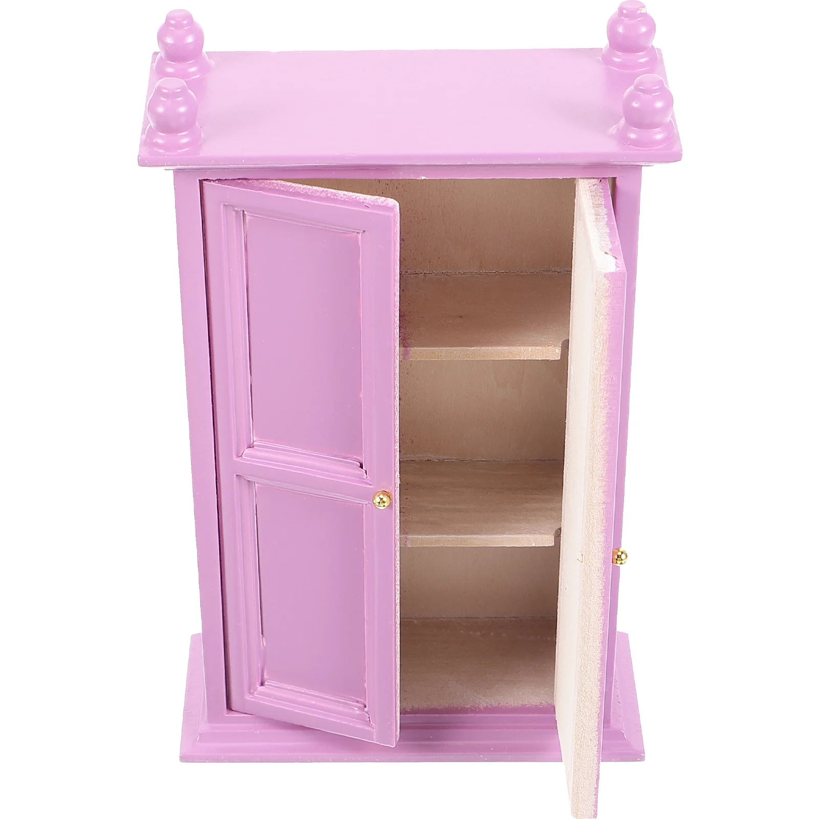 Decor House Mini Wooden Decoration Cabinet Furniture Small Accessories Micro Scene Dollhouse Doors