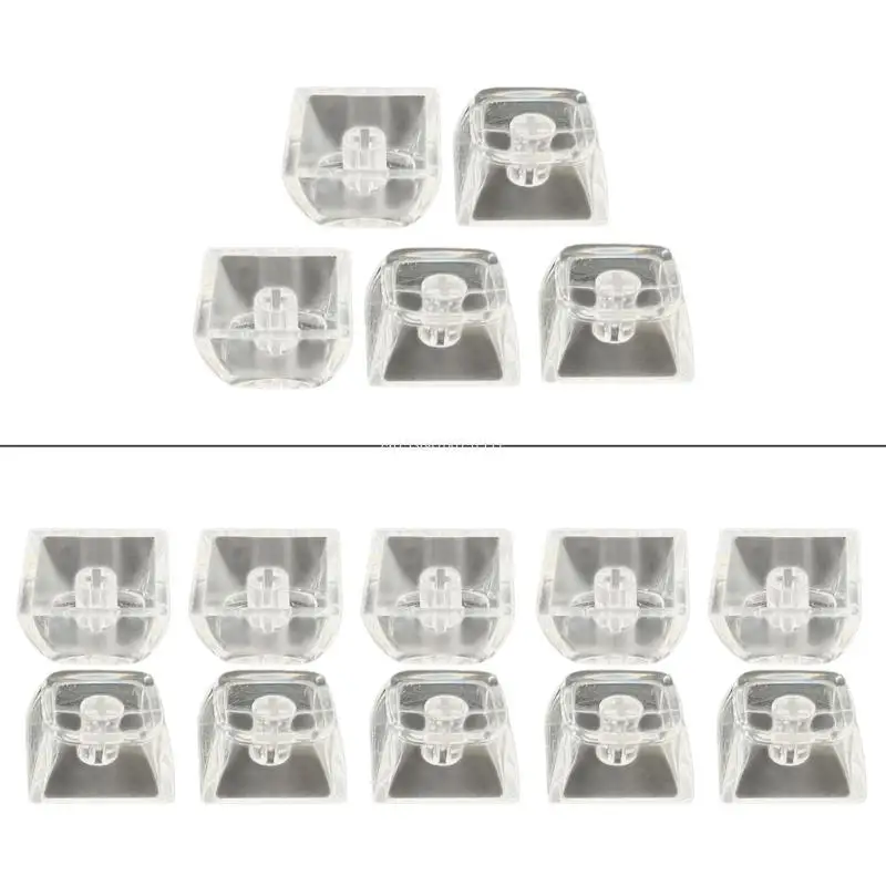 

5/10Pieces Clear Backlit Keycaps 1U Size XDA Height For Mechanical Keyboards Installation Easy Installation DropShipping