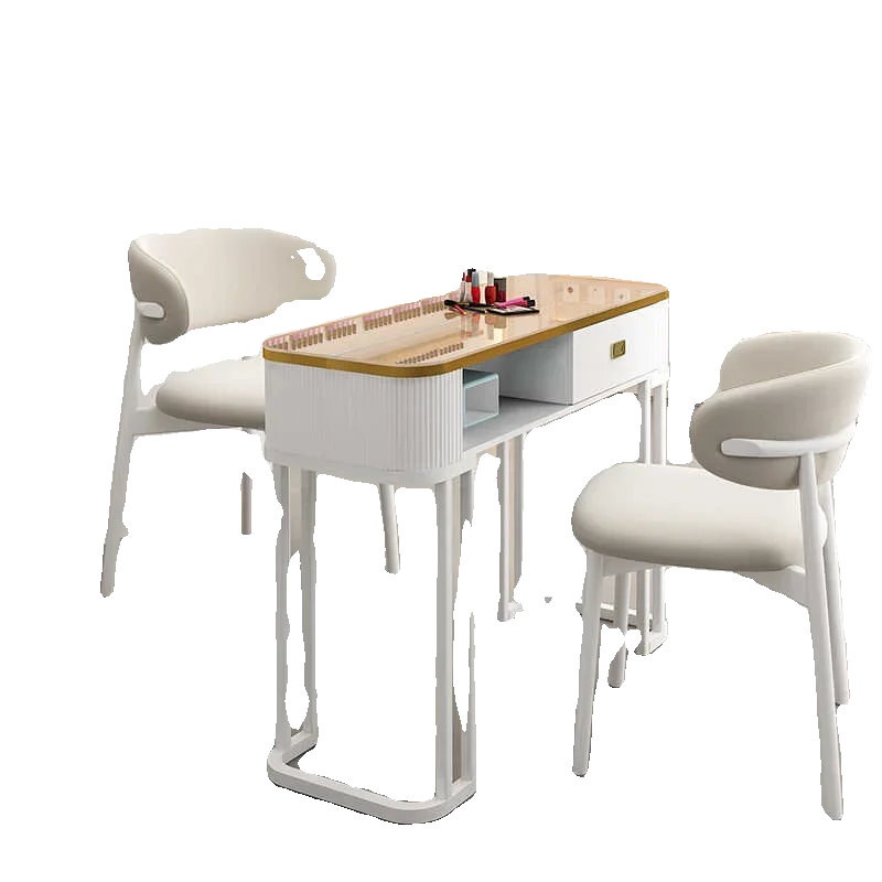 Cream Japanese Tables Professional Nail Manicure Table Nails Chair Salon Furniture Station Beauty Arm Rest mesas de manicura