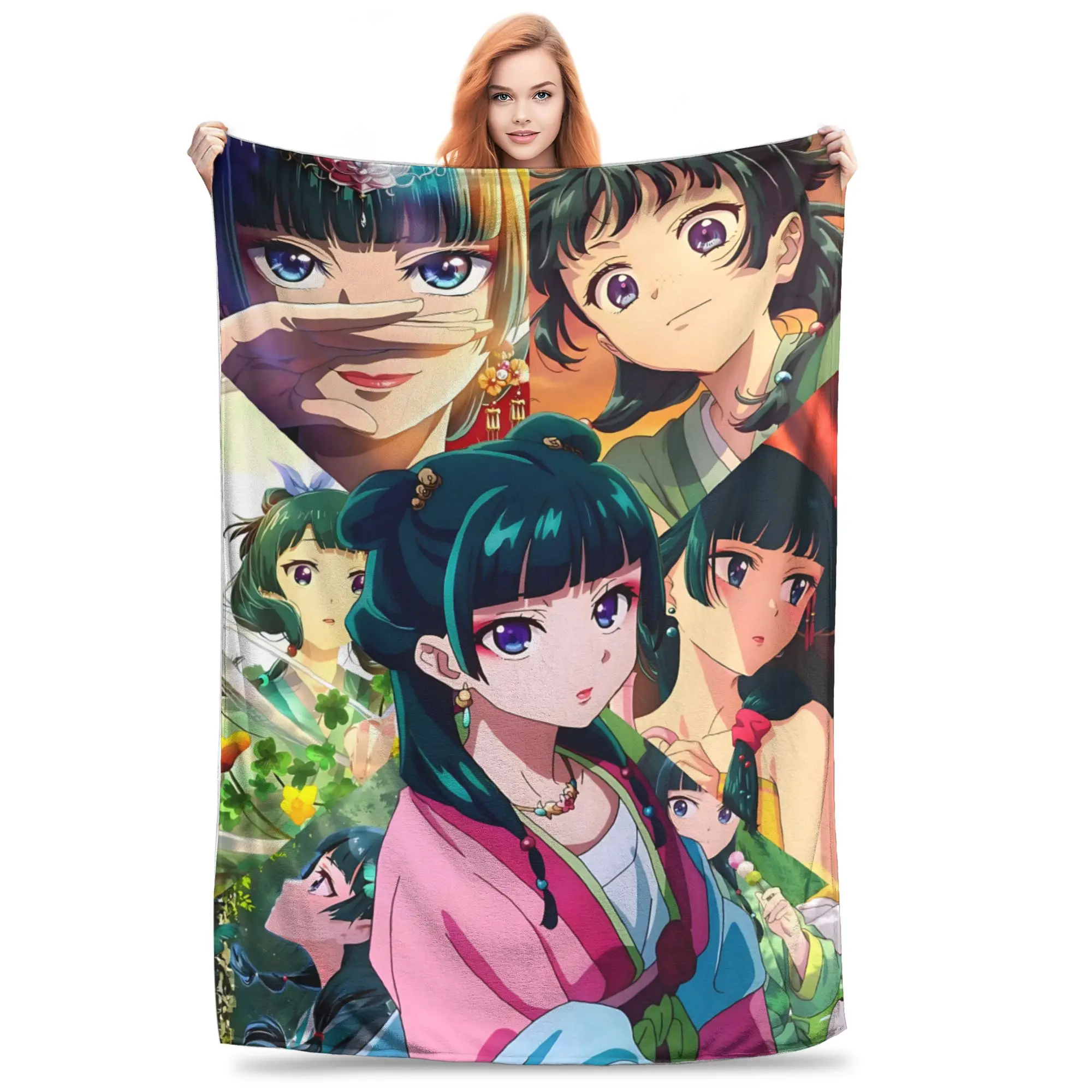 1PC home Cutecore Room Decor The Apothecary MAOMAO Blanket Throw Blanket  Novelty Warm Blanket All Season