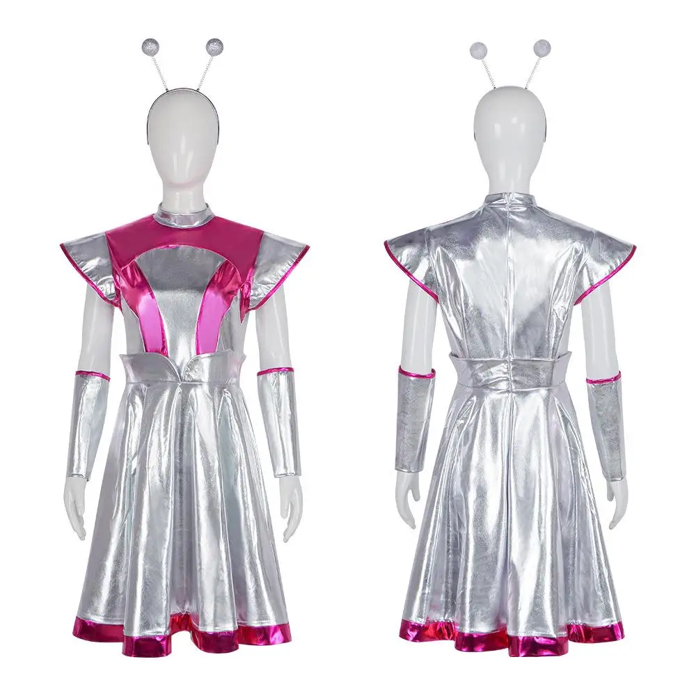 AI Robot Astronaut Alien Cosplay Costume Par Performance Outfit Women's Traditional Clothing Stage Performance Dr