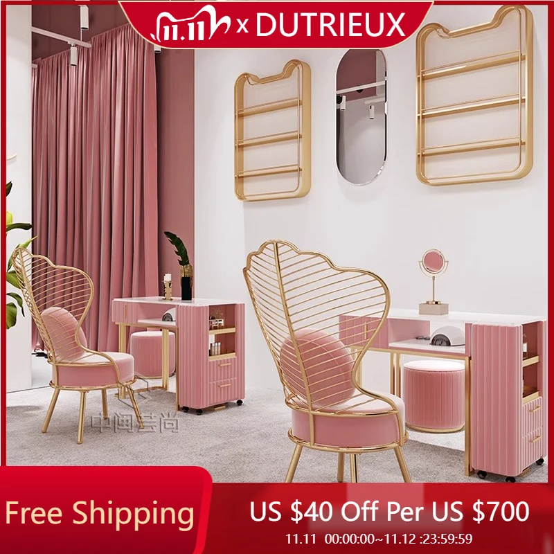 

Дизайнерский светильник, роскошный стол для ногтей, европейский стойка регистрации Mesa, скандинавский маникюрный стол, роскошный художественный салон, мебель для маникюрного салона Nagel Tisch