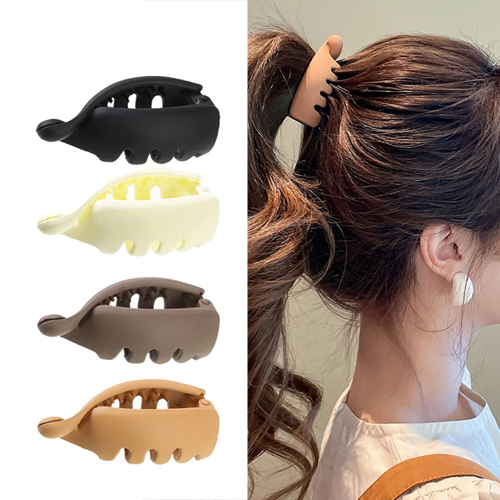 Garras de cabelo para mulheres e meninas, Ponytail Fashion Hairpins, Crab Clips, Acessórios para cabelo bonito, Gift, 4pcs por conjunto