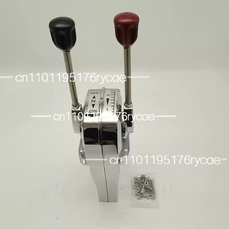1pc Marine Throttle Controller, Control Lever, Throttle Line, Gear Position, Dual Handle Platform, Throttle Valve Head