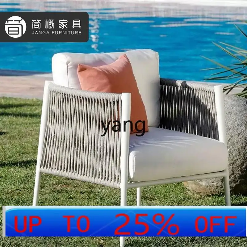 

LMMoutdoor courtyard rattan sofa villa terrace leisure tea table chairs outdoor furniture