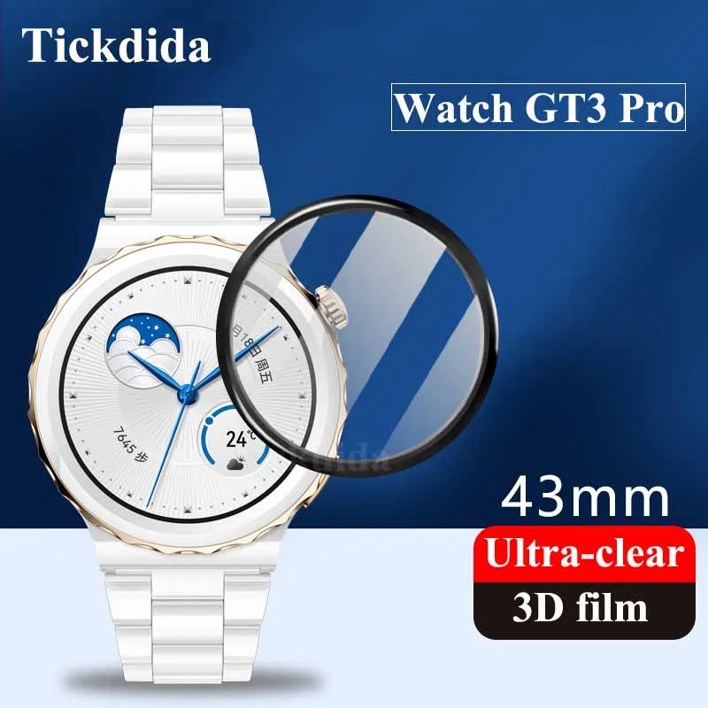 

3D Film For Huawei Watch GT 3 Pro 46mm 43mm GT3 GT2 Pro Full Cover Soft Film Screen Protector Not Tempered glass