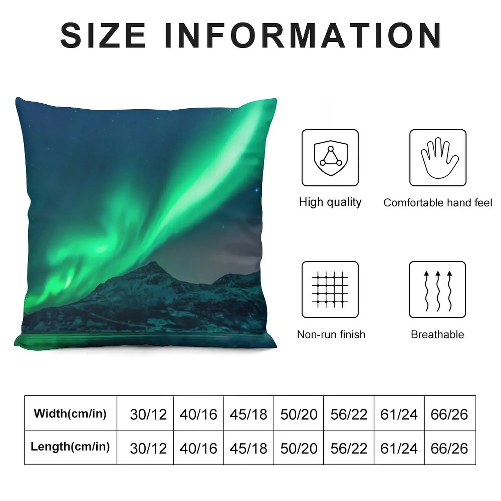 Aurora Borealis (Northern Lights) Throw Pillow autumn decoration Covers For Sofas pillow