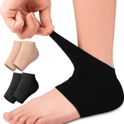 Protezione del tallone in Silicone cuscinetti per cuscino Anti-Blister fodere calzini da mezzo cortile per donna uomo calzini Anti-Cracking per alleviare il dolore al tallone 2 pezzi