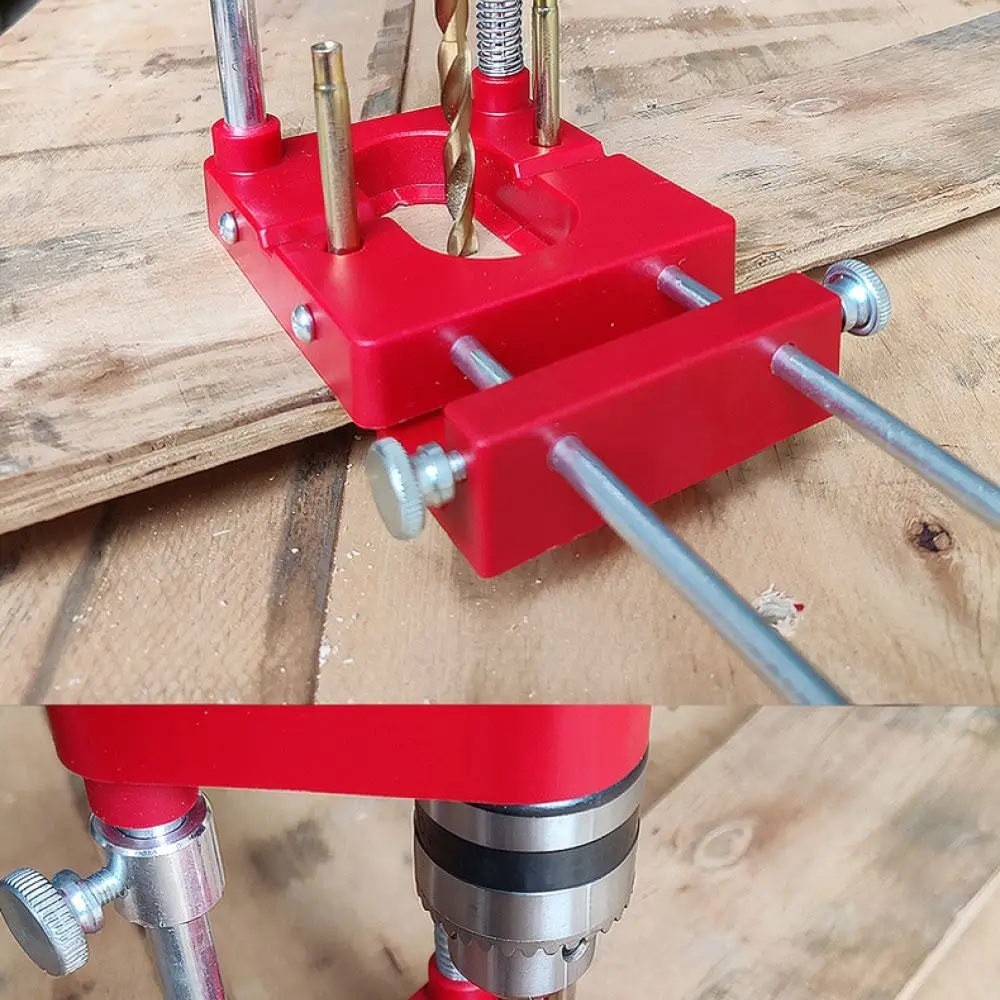 Professional Woodworking Drill Guide Locator Precise Jig Tool For DZT Portable Carpentry Hole Drilling Accessory Kit