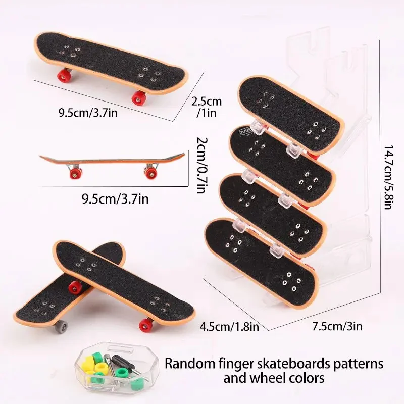 New Finger Skateboard Park Ramp Piattaforma di skateboard Bacino di skateboard professionale Posto Arena Giocattoli regalo creativi per bambini