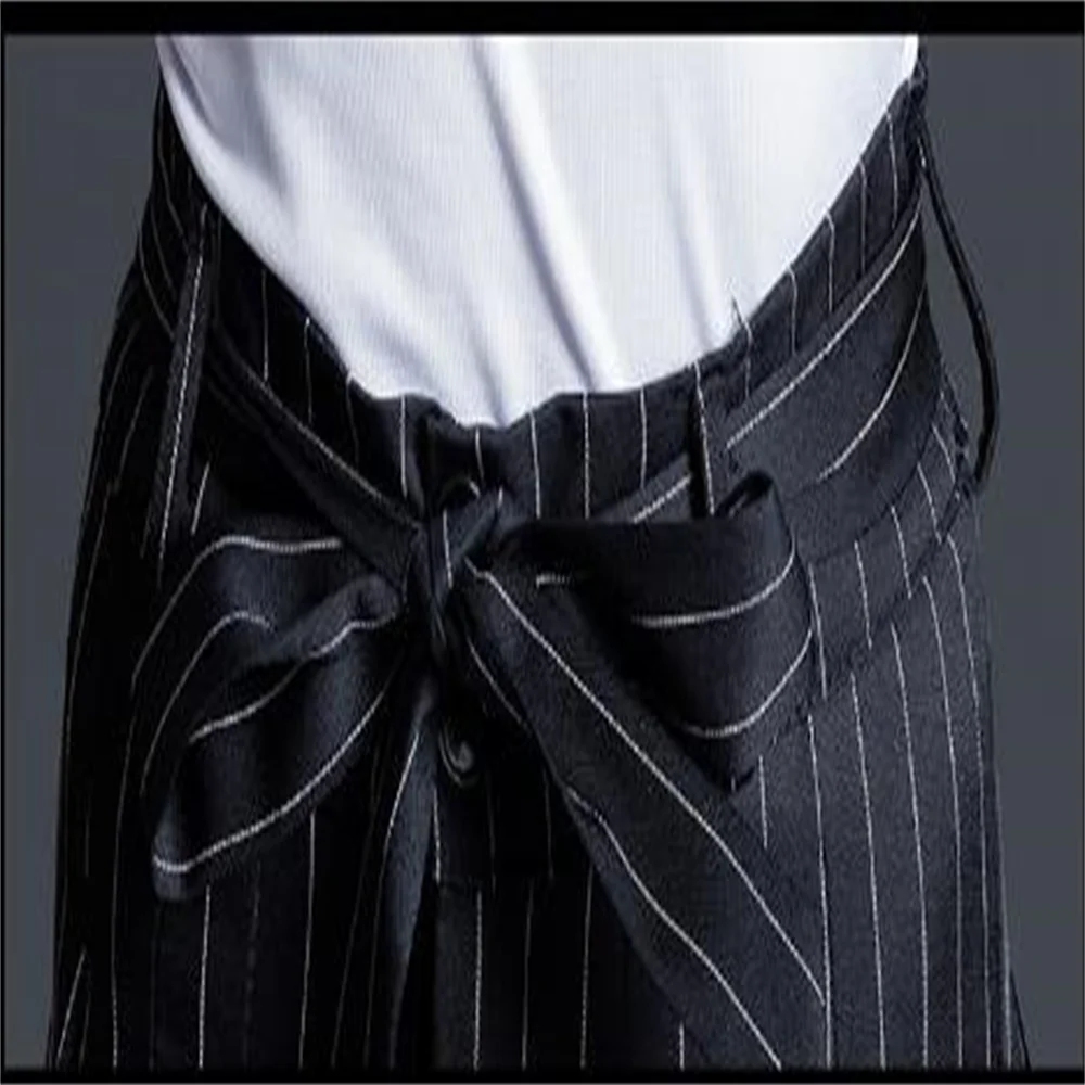 Recién llegado, pantalones de baile latino a rayas para niños, pantalones de baile de salón negros, pantalones con cordones en la cintura para niños, pantalones Cha/Rumba/Samba