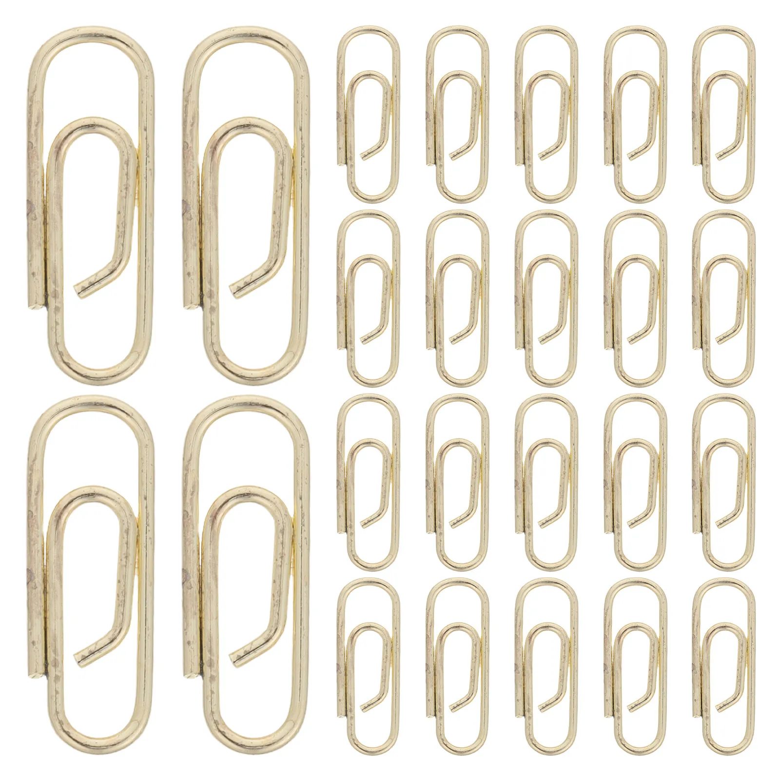 

200 шт. металлических золотых мини-скрепок для бумаги, прочные, для офиса и школы, маленькие декоративные зажимы для заметок, карточек, фотографий