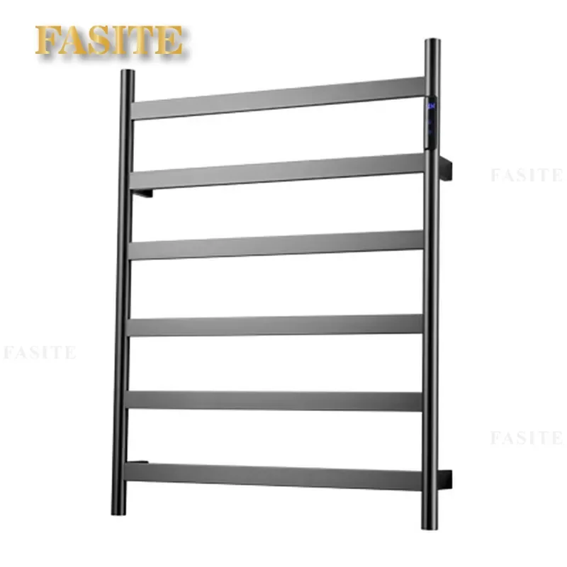 Bathroom Smart Constant Temperature Carbon Fiber Electric Towel Rack Concealed Stainless Steel Bath Towel Drying