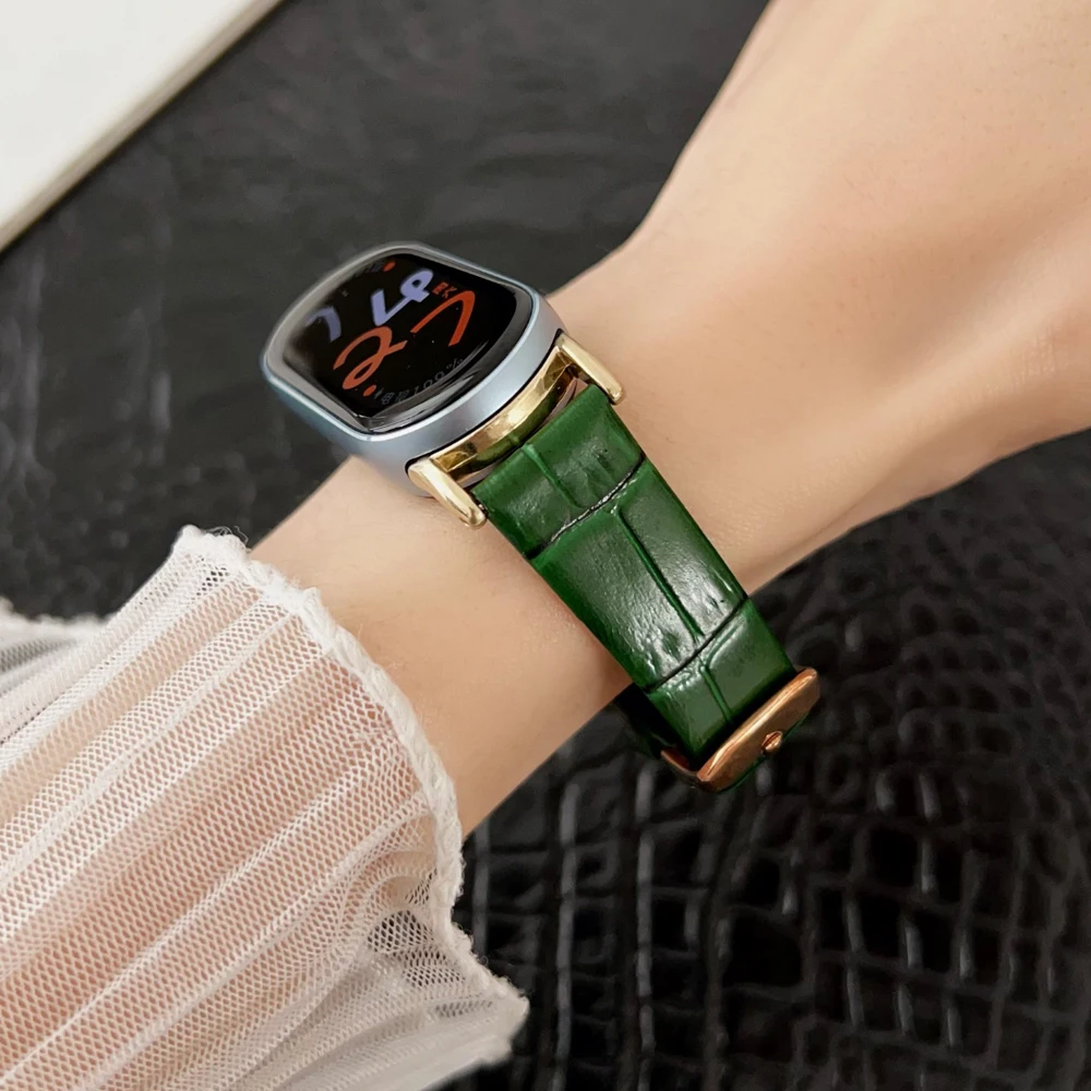 

Тонкий кожаный браслет для Xiaomi Smart Mi Band 8/9/10, тонкий ремешок для женщин, браслет Mi Band 9 10 8