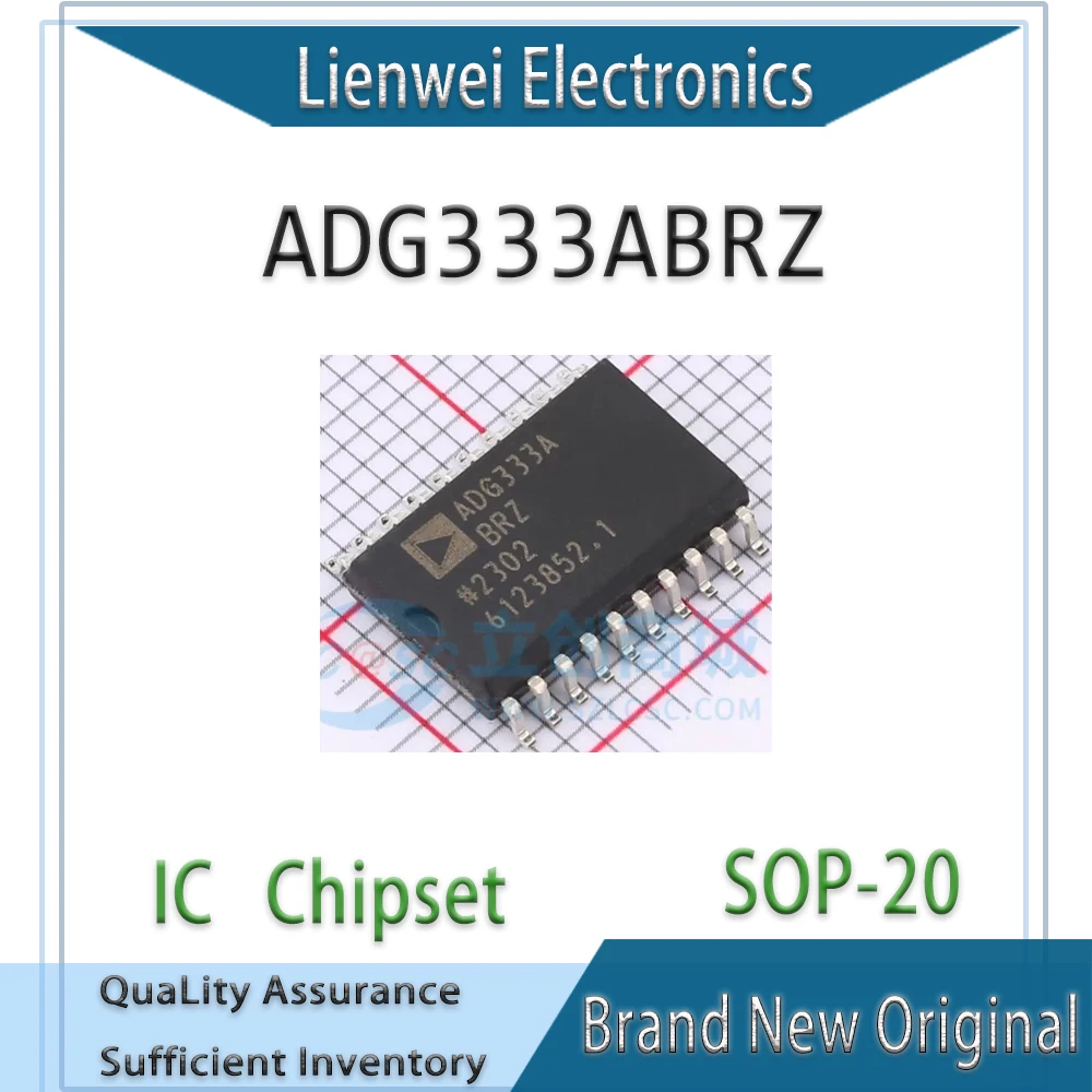 

100% New Original ADG333A ADG333ABRZ ADG333ABR IC Chipset SOP-20