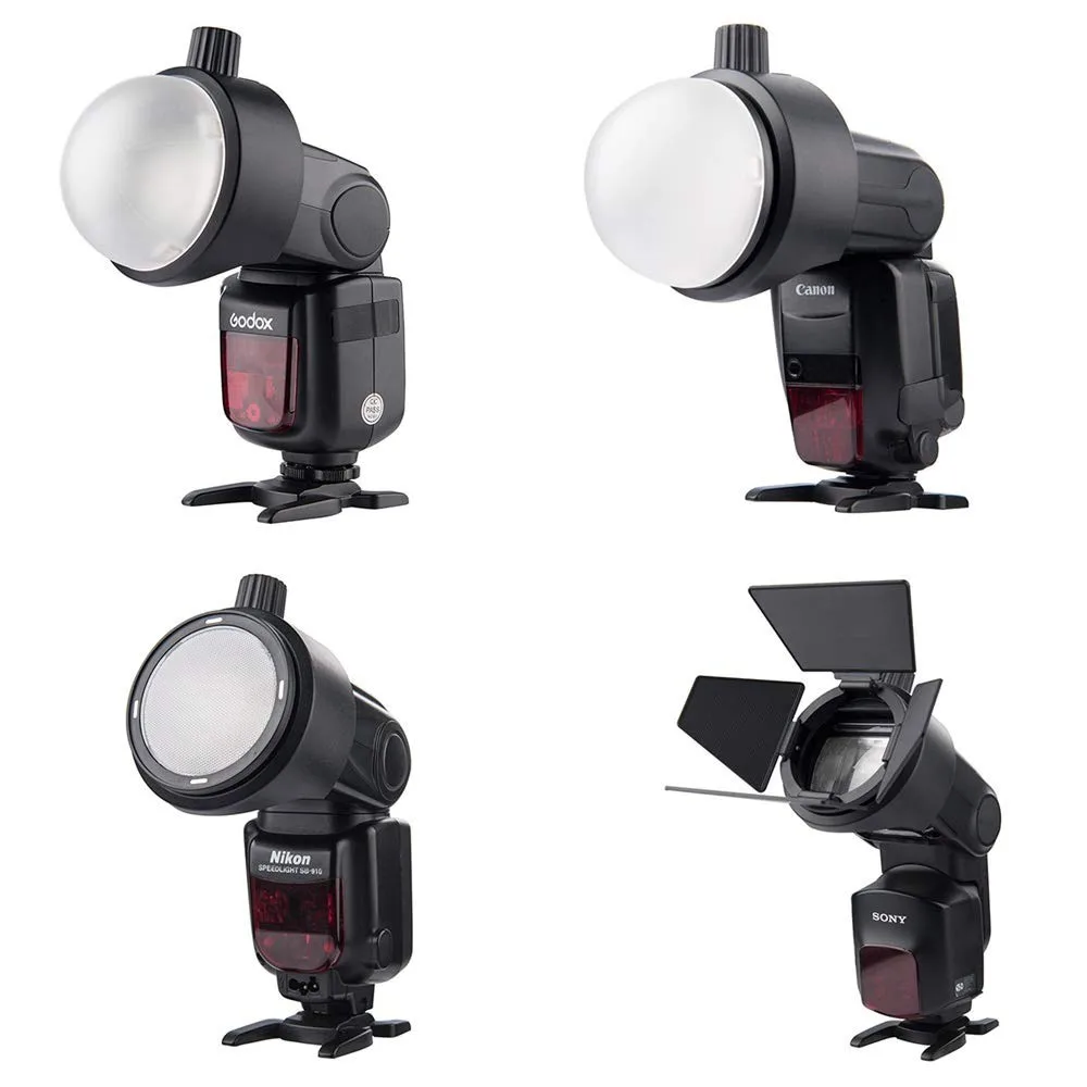 Godox V1 V1C/N/S/F/O/P Ttl Hss Camera Flash Speedlight Ronde Hoofd flash Voor Canon Nikon Sony Fujifilm Olympus Pentax Panasonic