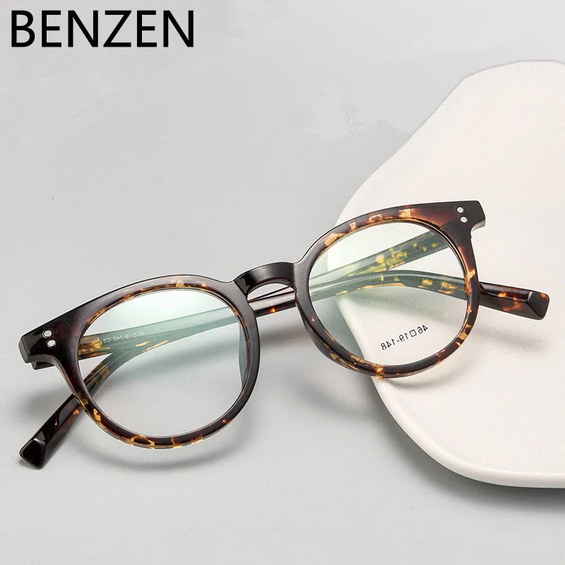 إطار نظارات دائري عتيق من بارزين للرجال والنساء إطار نظارات TR للسيدات