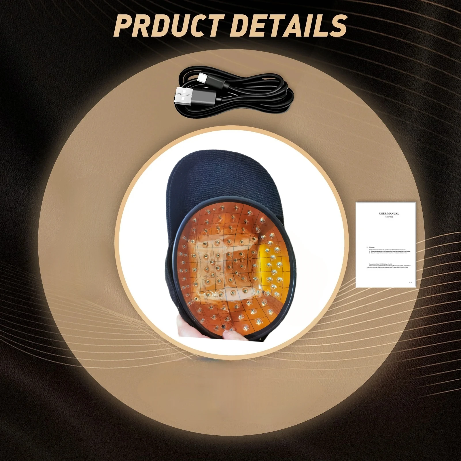 Androgenetic Alopecia, 96 Laser Diodes 650nm LLLT Therapy Device to Promote Hair Regrowth and Density