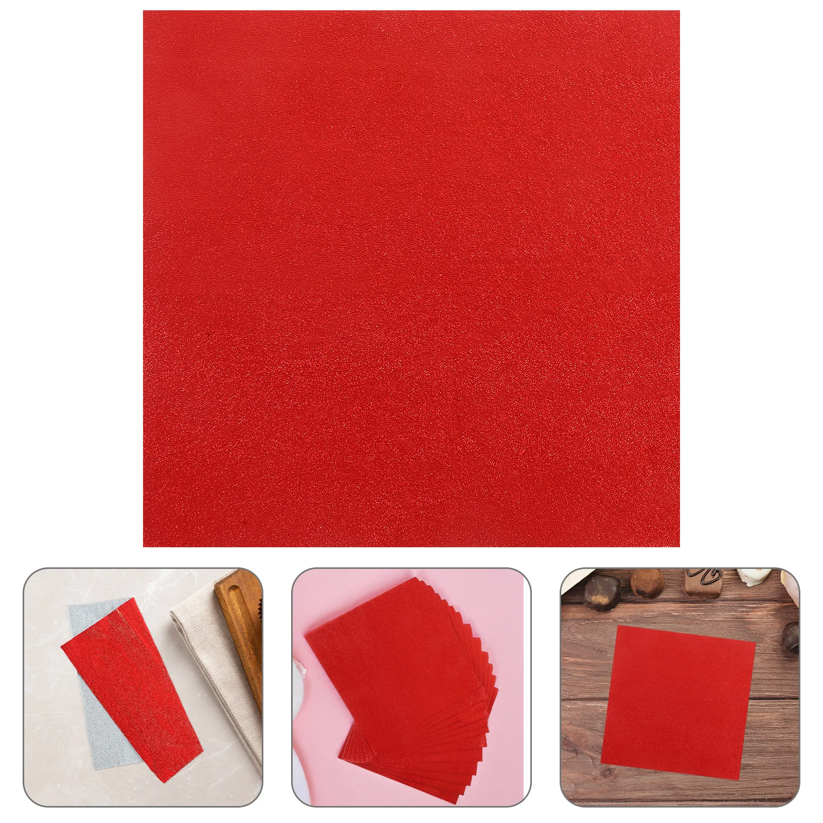 100 Uds. Papel de aluminio de colores hojas de papel de aluminio en relieve para trufas de Chocolate embalaje de dulces 5,9x5,9 pulgadas resistente al aceite
