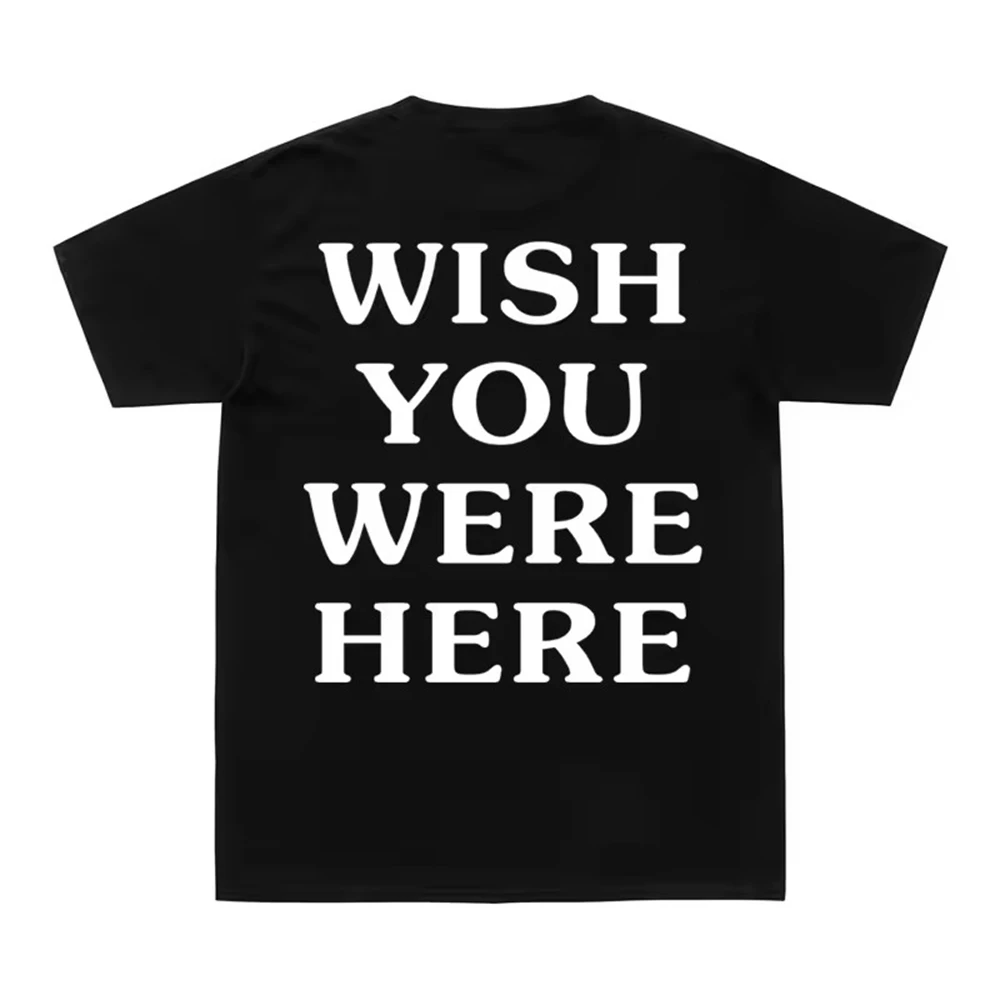 TShirt Men Mens Clothing T Shirt Homme Mens T Shirt  New in Top Cactus Jack ASTROWORLD WISH YOU WERE HERE Letter Print T-Shirts