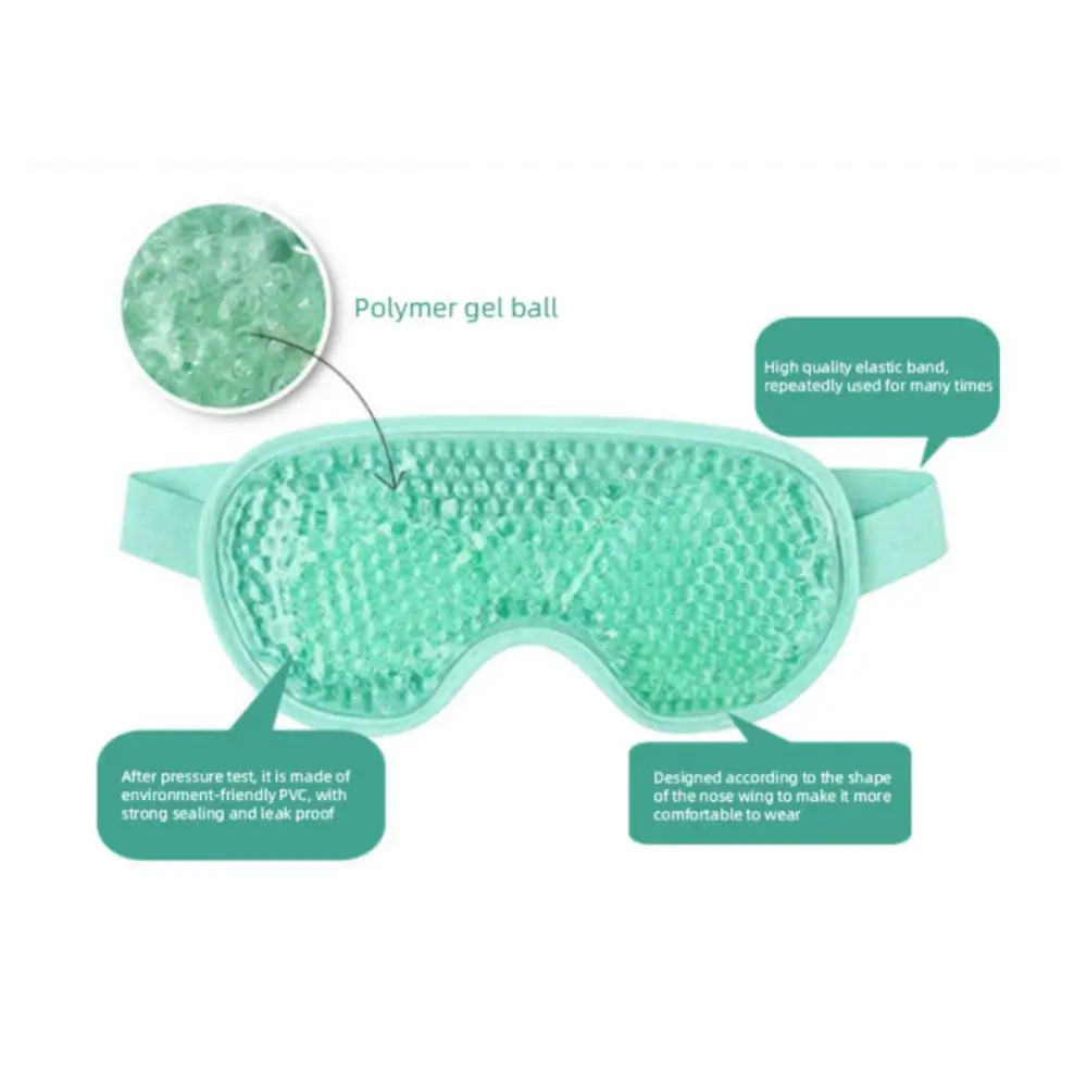 New Gel Eye Mask Reusable Beads for Hot Cold Therapy Soothing Relaxing Beauty Gel Eye Mask Sleeping Ice Goggles Sleeping Mask