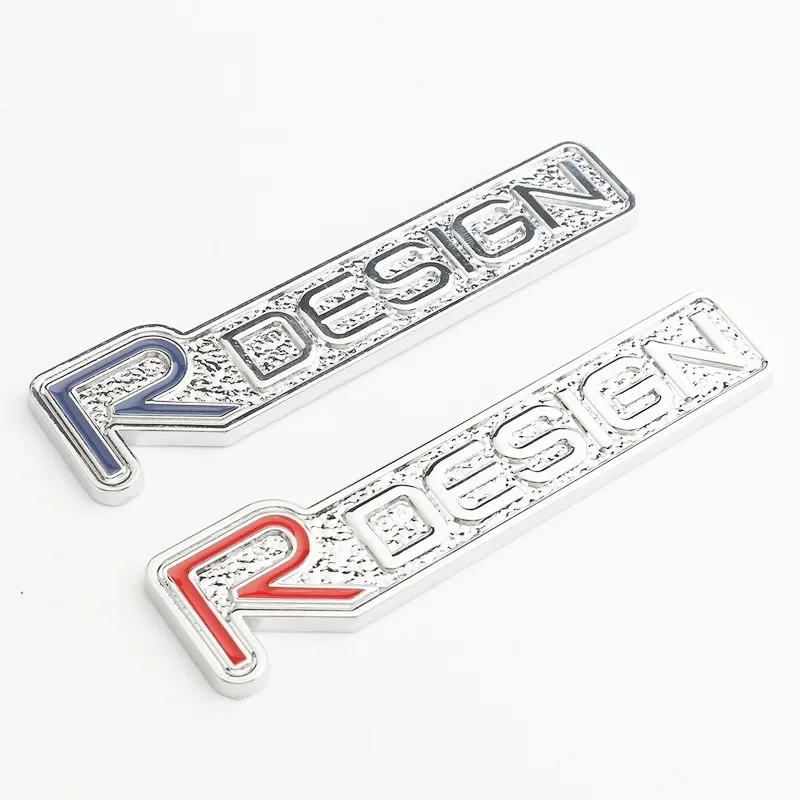 3D Metal RDESIGN Logo Rear Trunk Emblem Badge Sticker For Volvo R Design XC90 S60 XC60 V70 S80 S40 V50 V40 V60 C30 S60 XC70 V90