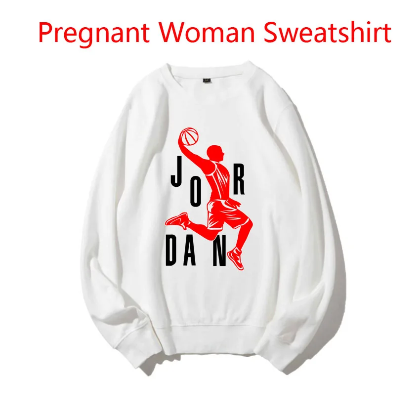 

Pullover Pregnant Woman Sweatshirt Korean Version Maternity Women Sweaters Funny Cute Cartoon JORD Letter Printed Spring Autumn