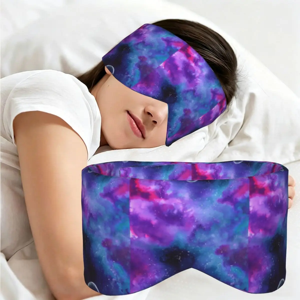 Neon Galaxy Dreams sleep mask Light Blocking Portable Eye Cover for Girls Boys Home Sleeping Party Gift Eyeshade eyepatch