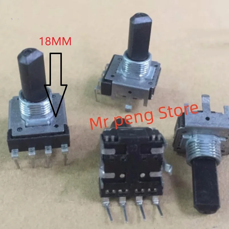 

1pcs 141 type 4 pin encoder, long stepping, long axis 18mm pulse switch, rotary switch