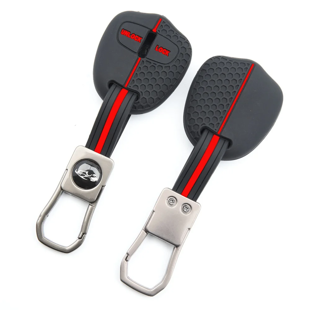 Silicone Key Cover With Keychain For Mitsubishi Lancer Outlander ASX Pajero Eclipse L200 Reliable Protection Anti Scratch Secure