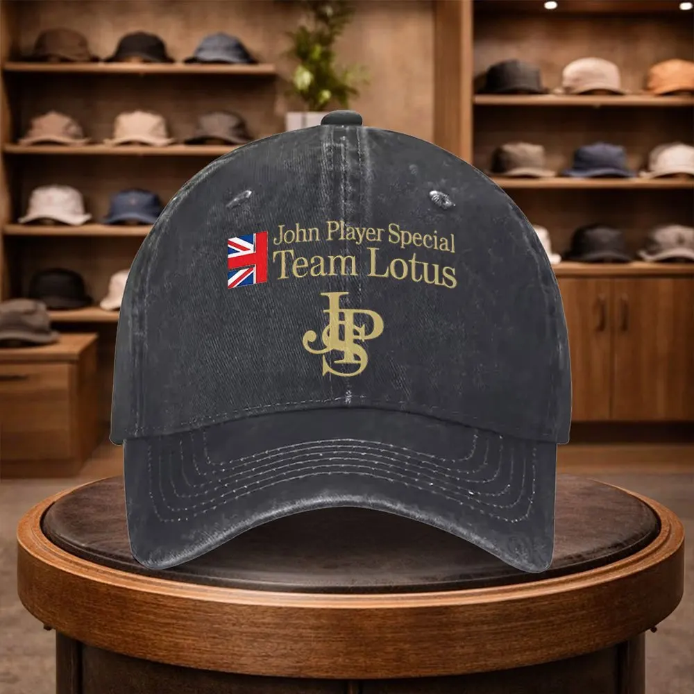 1 Gorra de Béisbol Estampada del Equipo Lotus F1, Gorra Casual con Cierre a Presión, Gorra Ajustable de Moda para Exteriores, Gorra de Viaje para Todas las Estaciones