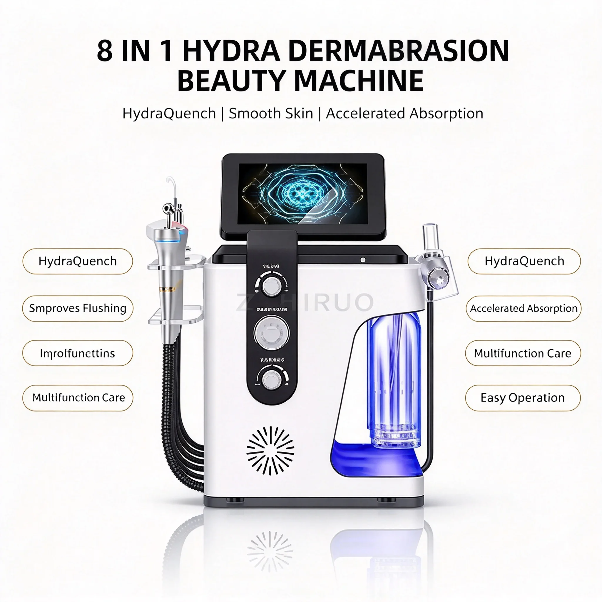 2025 Multi-functional Skin Care Deep Cleansing Facial Machine Hydrogen Oxygen Water Machine